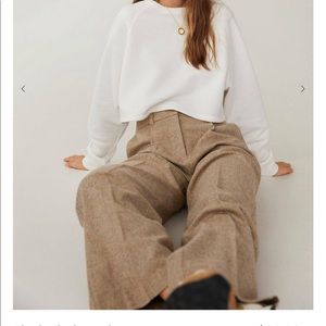 Mango Flecked pleated trousers - 2